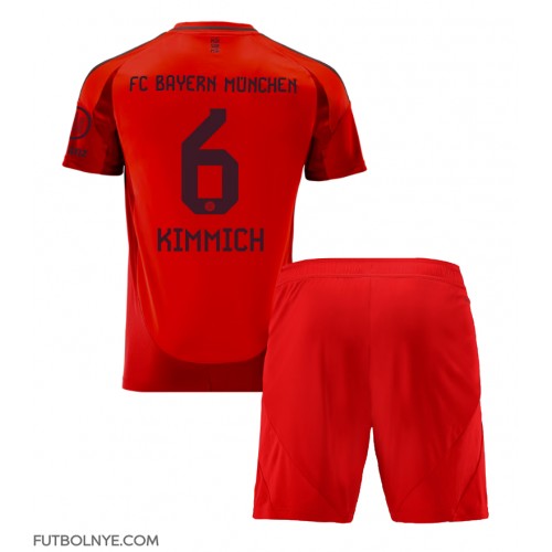 Camiseta Bayern Munich Joshua Kimmich #6 Primera Equipación para niños 2024-25 manga corta (+ pantalones cortos)